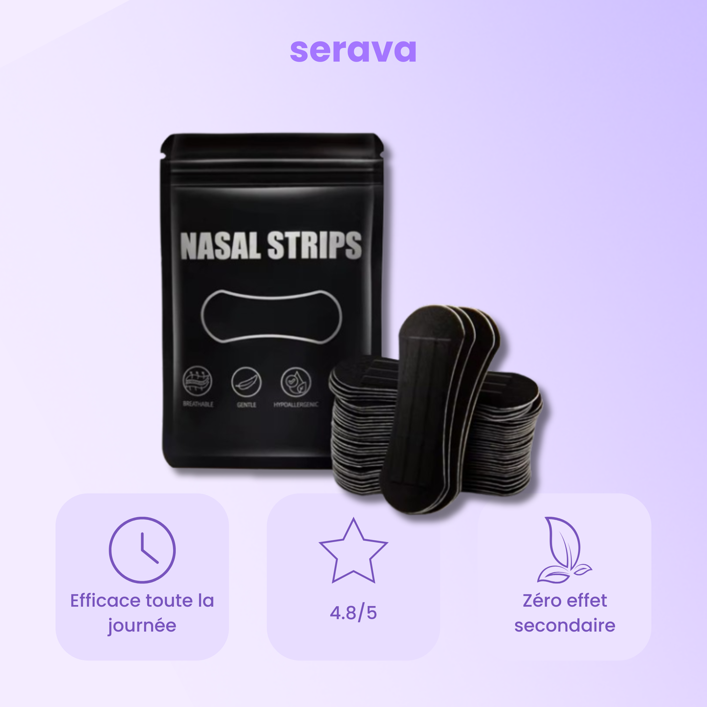 Bandes Nasales - Respiration dégagée