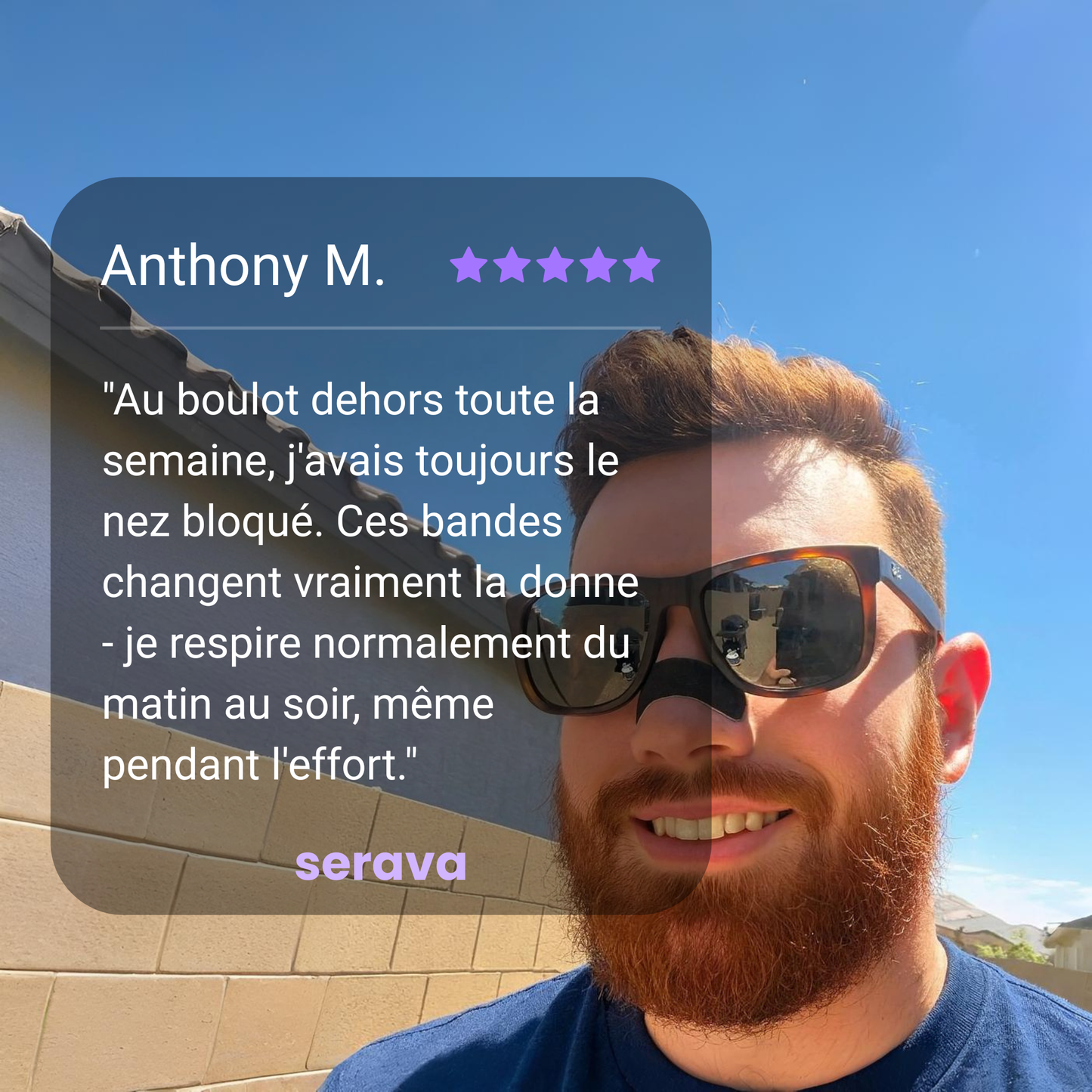 Bandes Nasales - Respiration dégagée